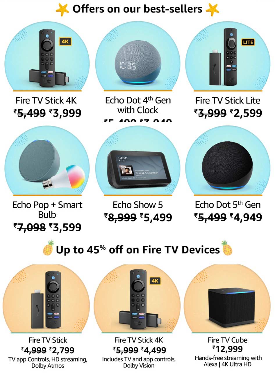 Amazon Great Summer Sale 2024 Offers on Amazon Devices