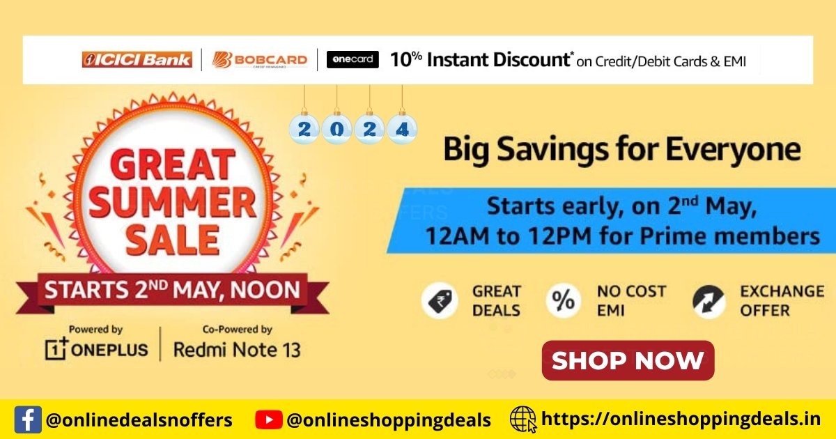 Amazon Great Summer Sale Deals and Offers India